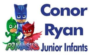 Personalised PJ Masks School Book Stickers