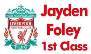 Personalised Rectangle Liverpool FC School Book Stickers