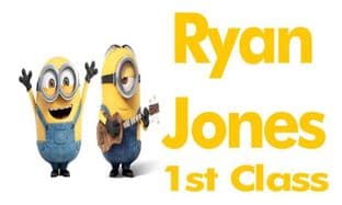 Personalised Rectangle Minions School Book Stickers