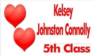 Personalised Red Love Hearts School Book Stickers