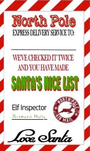 Personalised Red Stripe Christmas Gift Tags