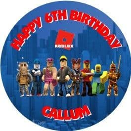 Personalised Roblox Cake Topper