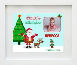 Personalised Santa's Little Helper Print Design 2