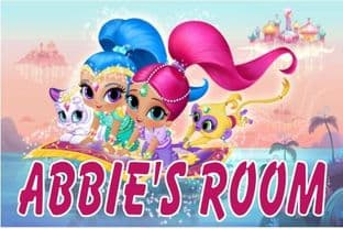 Personalised Shimmer and Shine Door Plaque