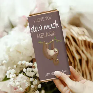 Personalised Slow Much Valentine's Day Bar Wrapper