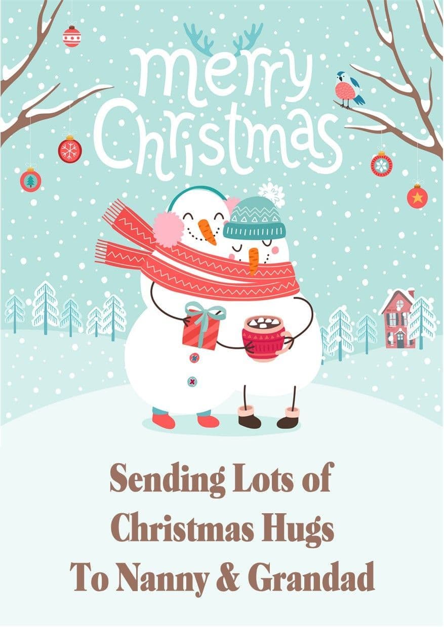 Two Aunties Christmas Card Snowmen | Little Pickle Memories