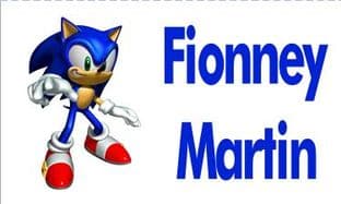 Personalised Sonic the Hedghog School Book Stickers