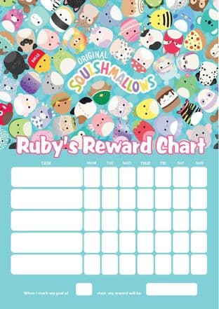 Personalised Squishmallows Reward Chart (adding photo option available) (1)