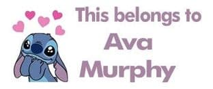 Personalised Stitch Keyring School Bag Name Tag