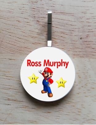 Personalised Super Mario Jacket Zipper Pull