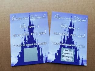 Personalised Surprise Disney Holiday Reveal Scratch Card