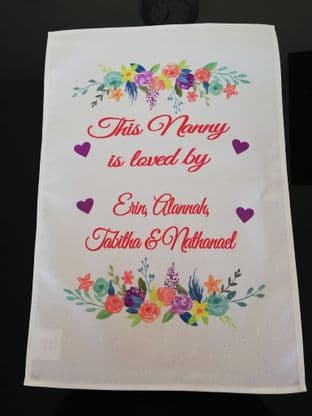 Personalised This Mother/Grandmother/Any Title Tea Towel Gift