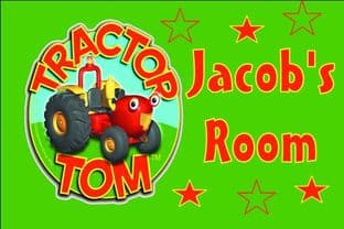 Personalised Tractor Tom Door Plaque
