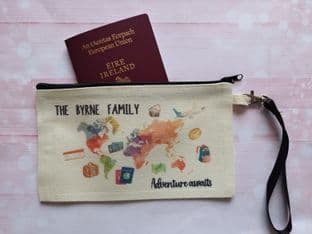 Personalised Travel Passport Document Holder