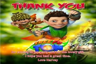 Personalised Tree Fu Tom Thank You Cards