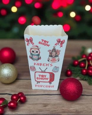 Personalised TV Toy Show Popcorn Box