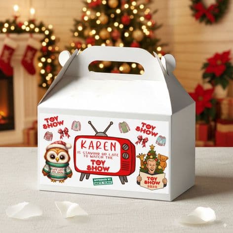 Personalised TV Toy Show Treat Box - Empty