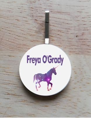 Personalised Unicorn Jacket Zipper Pull