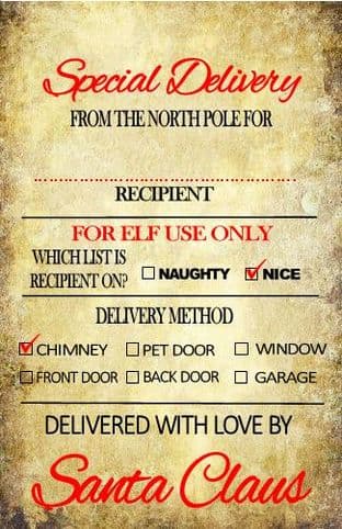 Personalised Vintage Look Christmas Gift Tags