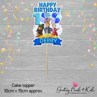 Peter Rabbit Cake Topper