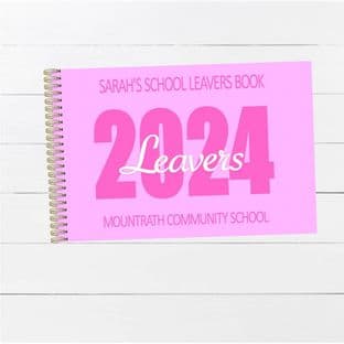 Pink ANY YEAR Wire Bound Leaver Book