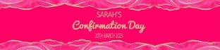Pink & Gold Confirmation Bottle Wrapper