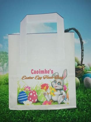 Pink Name Easter Treat Bag & Sticker