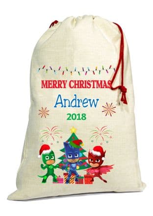 PJ Masks Christmas Santa Gift Sack