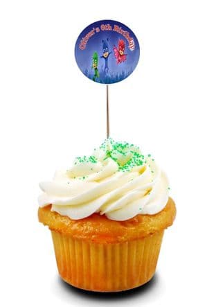 PJ Masks Cupcake Picks/Toppers