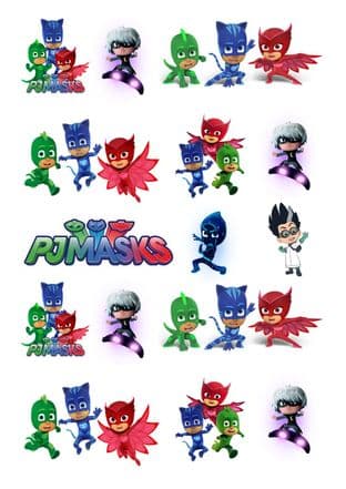 PJ Masks Stand Up Cupcake Toppers