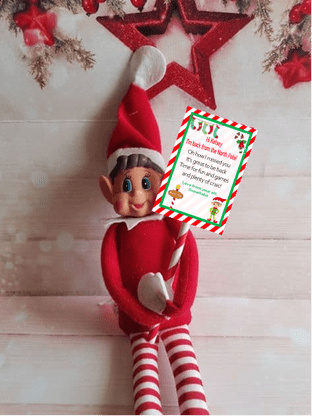 Placard Sign for Elf to hold - Any Text