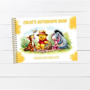 Pooh Bear & Friends Wire Bound Autograph Book