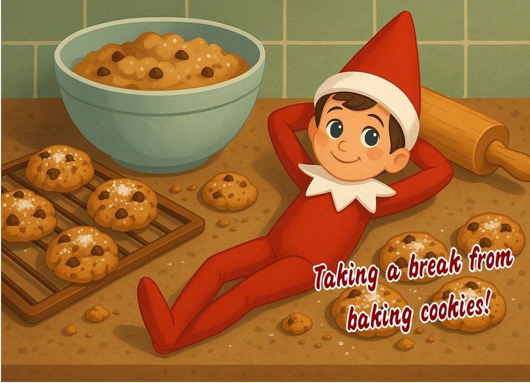 Postcard from Family Elf - 1 Elf