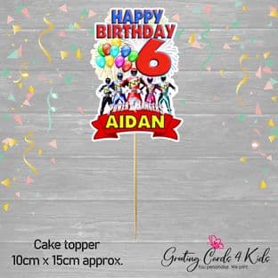 Power Rangers Cake Topper