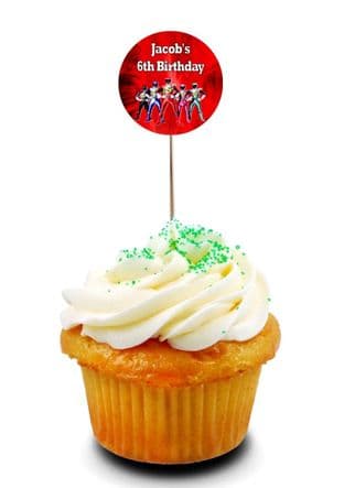 Power Rangers Cupcake Picks/Toppers