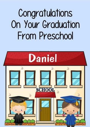 Preschool Graduation Card Design 1