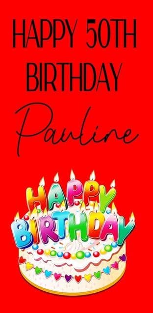 Red Cake Birthday Galaxy Bar Wrapper