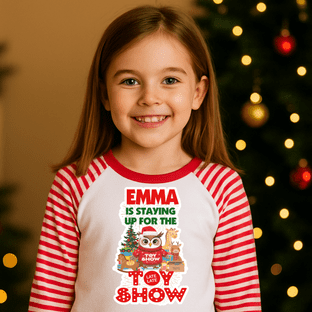 Red Jumper Owl Toy Show Pyjamas Transfer