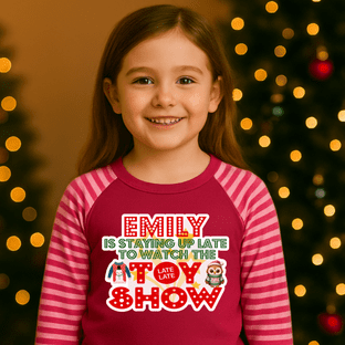 Red Logo Toy Show Pyjamas Transfer