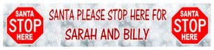 Santa Stop Here Banner Design 1