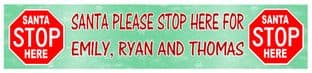 Santa Stop Here Banner Design 2