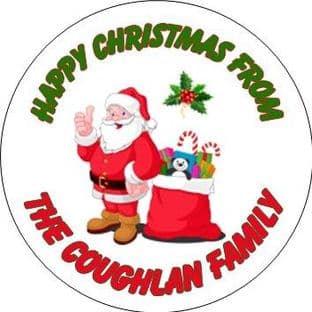 Sants with Toy Sack Stickers