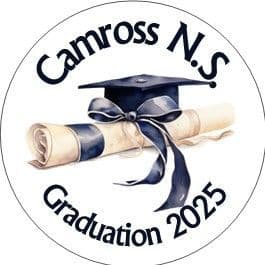 Scroll & Mortar Board Hat Graduation Cupcake Topper