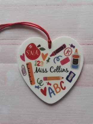 SNA/Teacher Heart Ornament Decoration