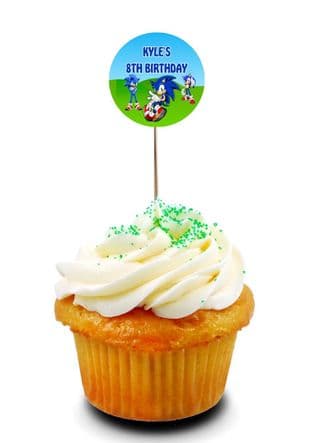 Sonic Cupcake Picks/Toppers