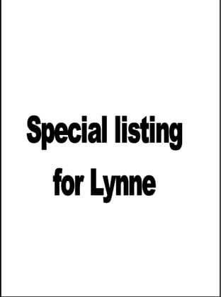 SPECIAL LISTING FOR LYNNE