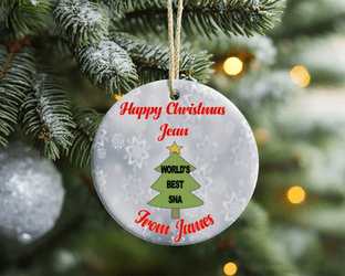 Special Needs Assistant Acrylic Christmas Ornament Decoration