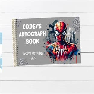 Spiderman Wire Bound Autograph Book