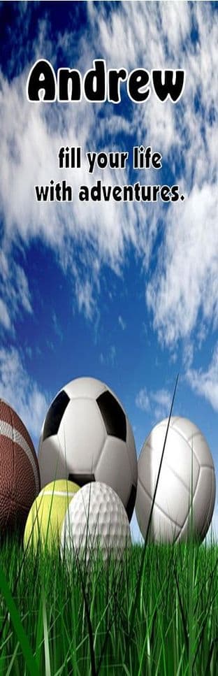 Sport Theme Bookmark