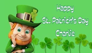 St. Patrick's Day Chocolate Bar Wrapper Design 2